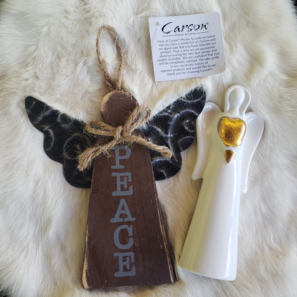 Set of 2 ANGELS  Teacher gifts Christmas decorations NWT